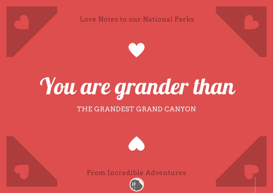 Grand Canyon National Park valentine
